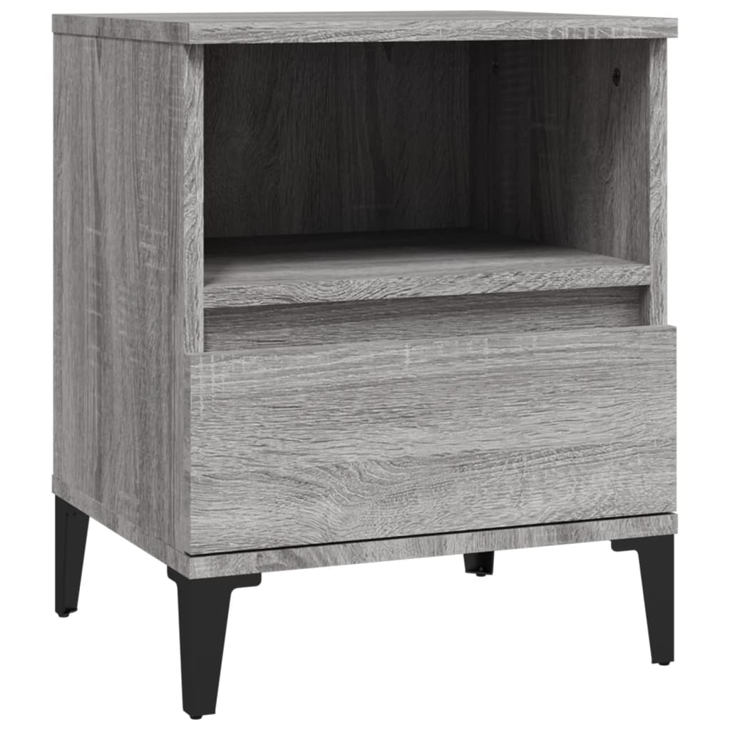 Bedside Cabinet Grey Sonoma 40x35x50 cm