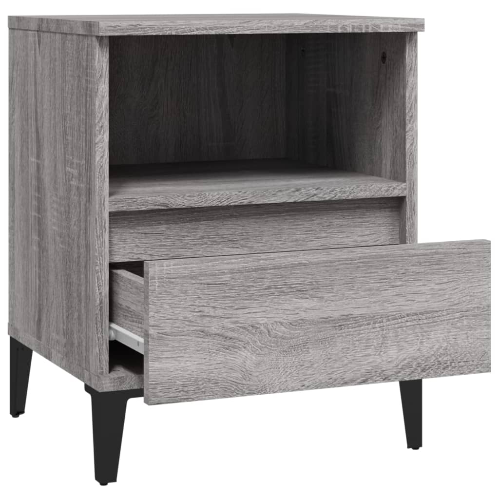 Bedside Cabinet Grey Sonoma 40x35x50 cm