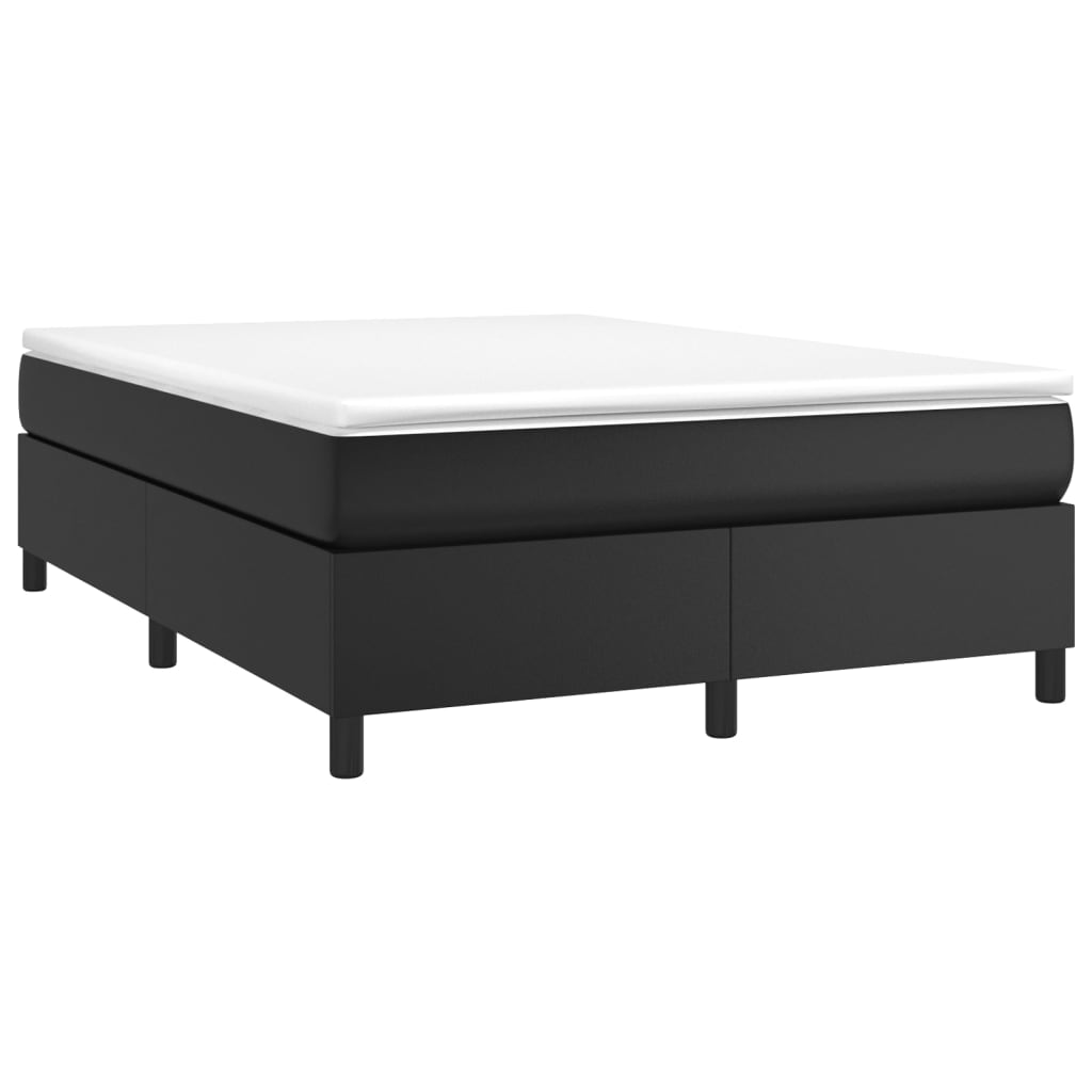 Box Spring Bed Frame 137X187 Cm Faux Leather