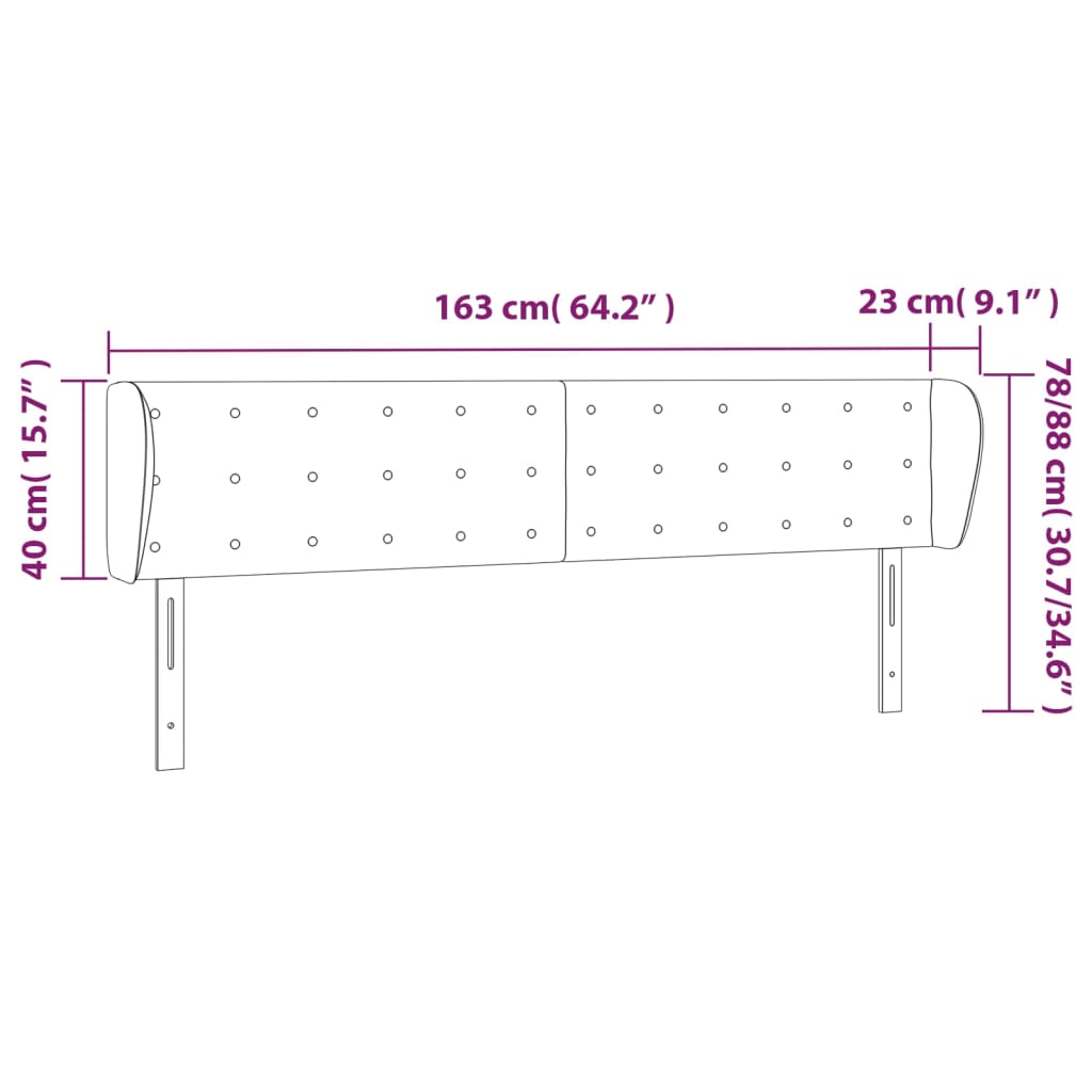 Headboard With Ears Faux Leather