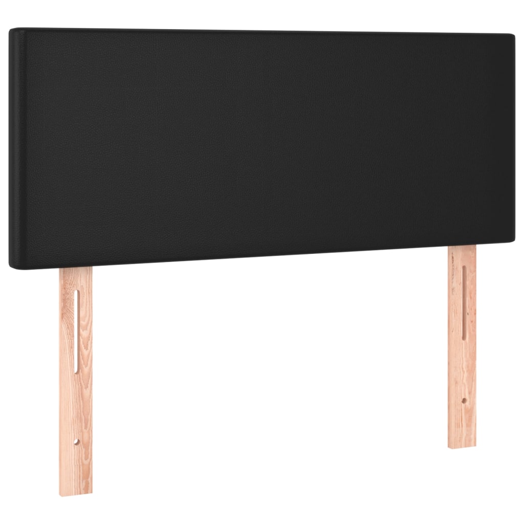 LED Headboard Black 100x5x78/88 cm Faux Leather