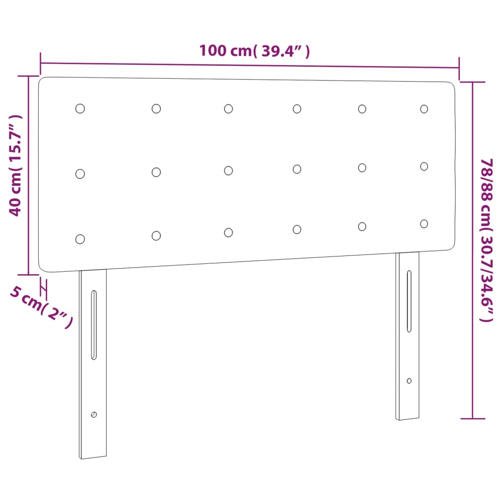 Led Headboard Faux Leather