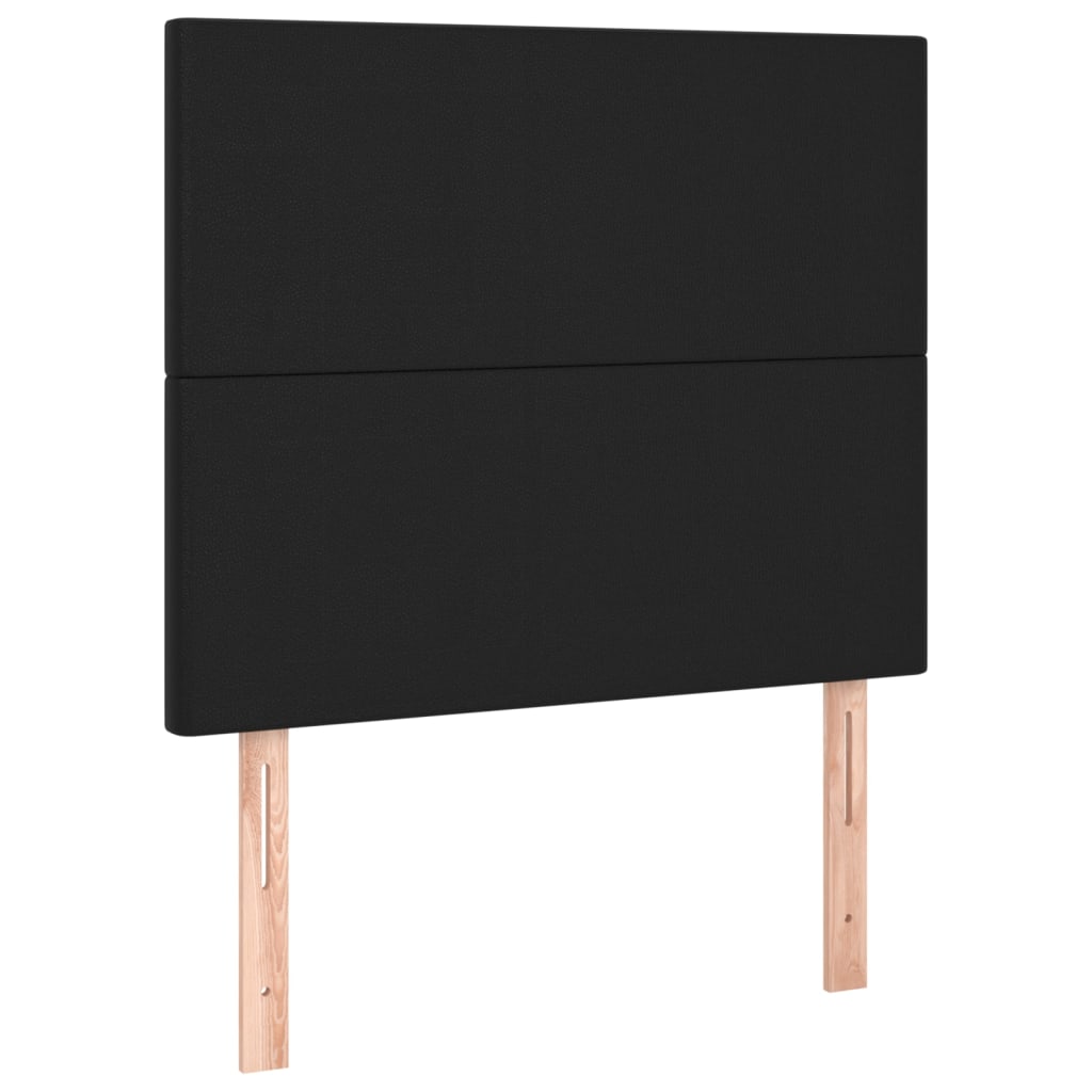 LED Headboard Black 80 cm Faux Leather