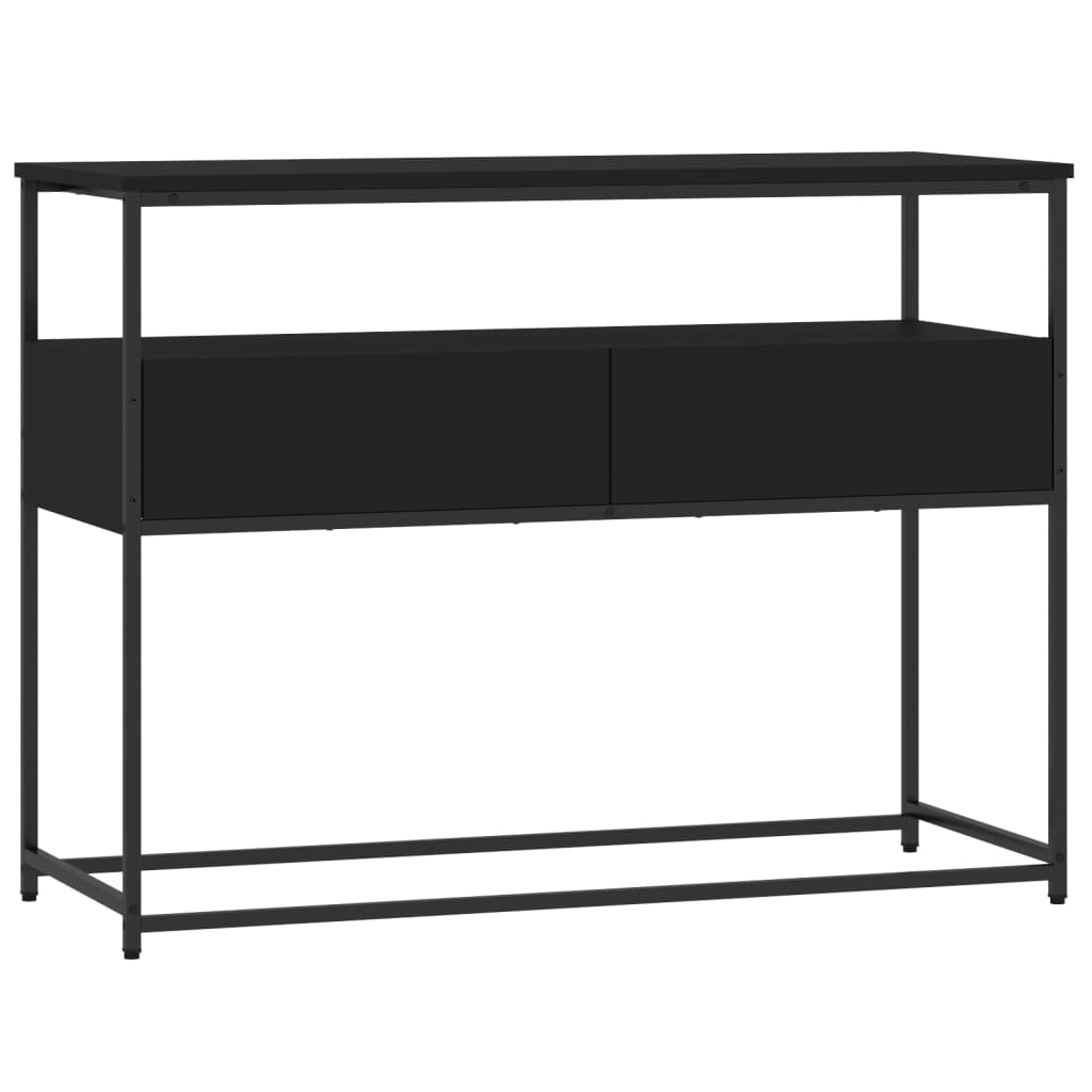 Console Table Black 100x40x75 cm Engineered Wood