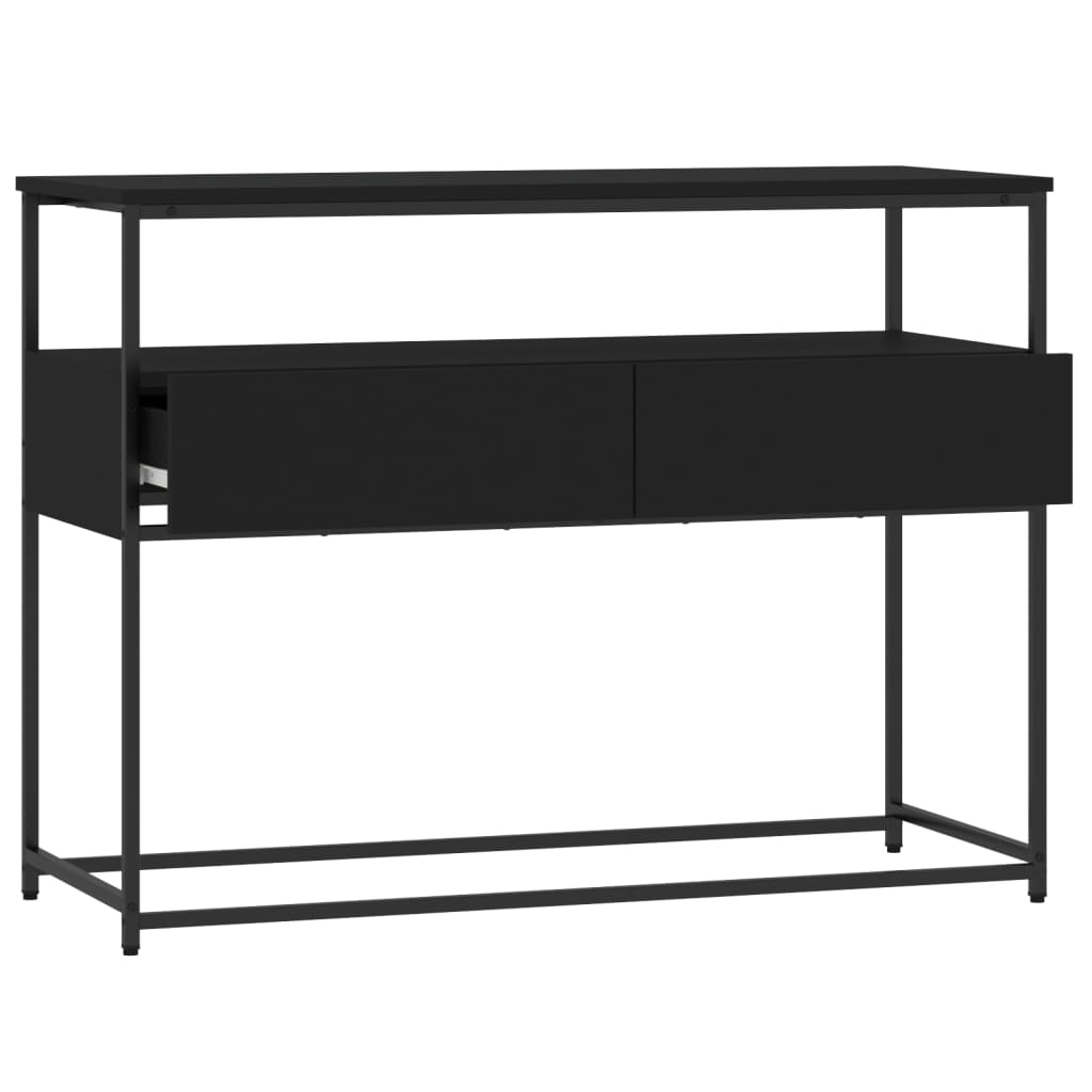 Console Table Black 100x40x75 cm Engineered Wood