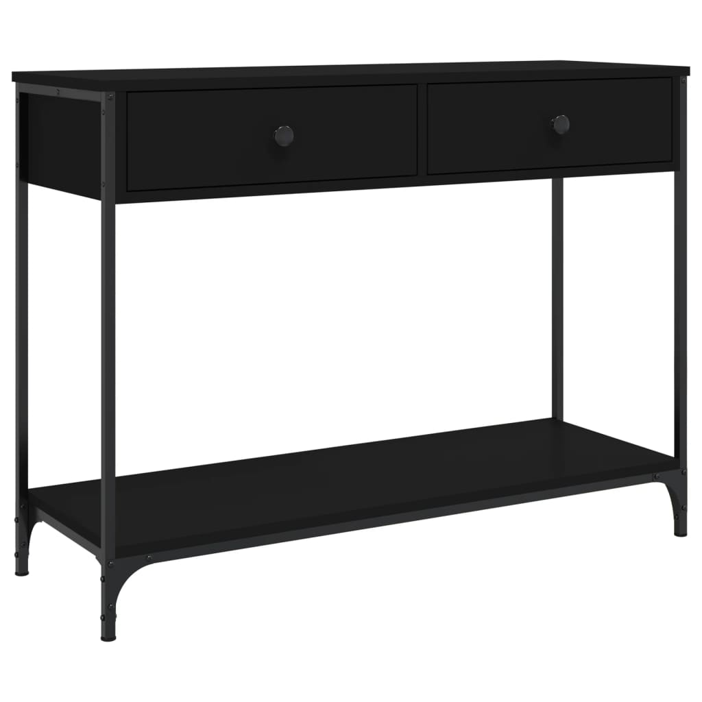 Console Table Black 100x34.5x75 cm Engineered Wood