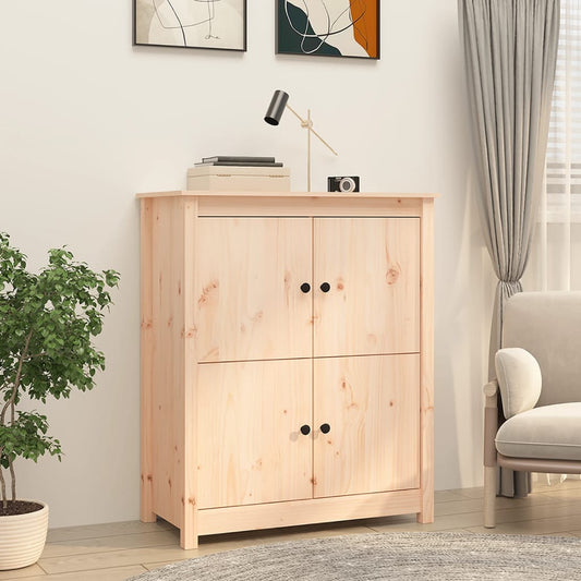 Sideboard 83X4.5X00 Cm Solid Wood Pine