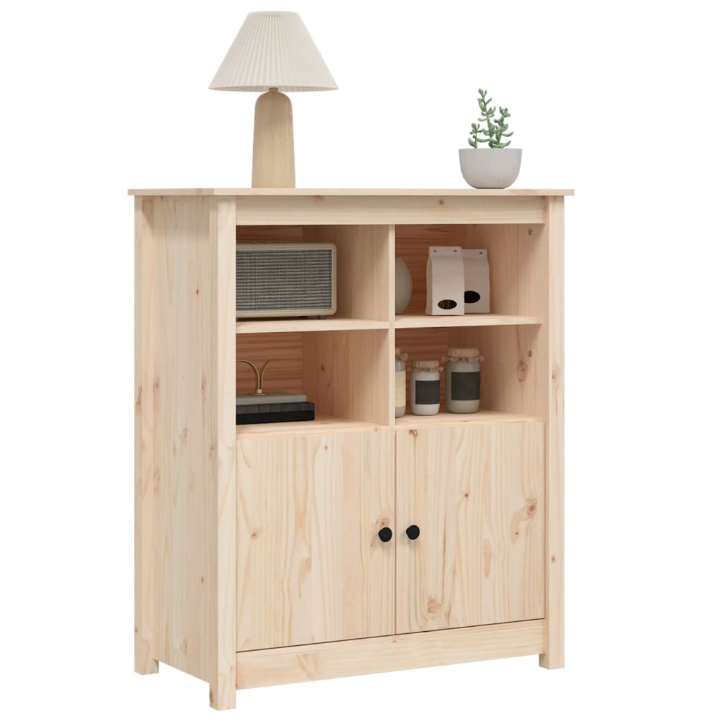 Sideboard 83X4.5X00 Cm Solid Wood Pine