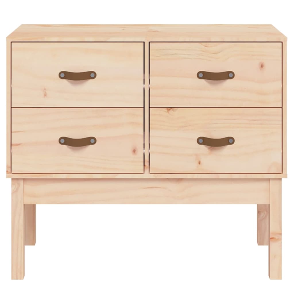 Console Cabinet 90X40X78 Cm Solid Wood Pine