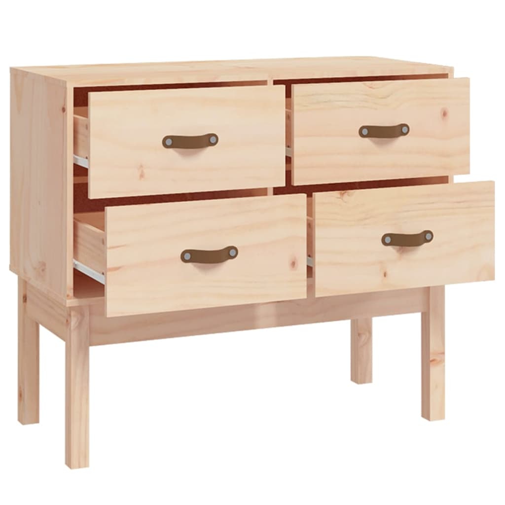 Console Cabinet 90X40X78 Cm Solid Wood Pine