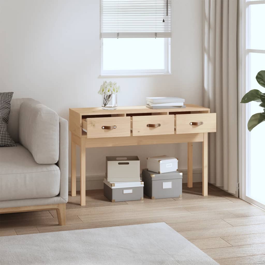 Console Table 114x40x75 cm Solid Wood Pine