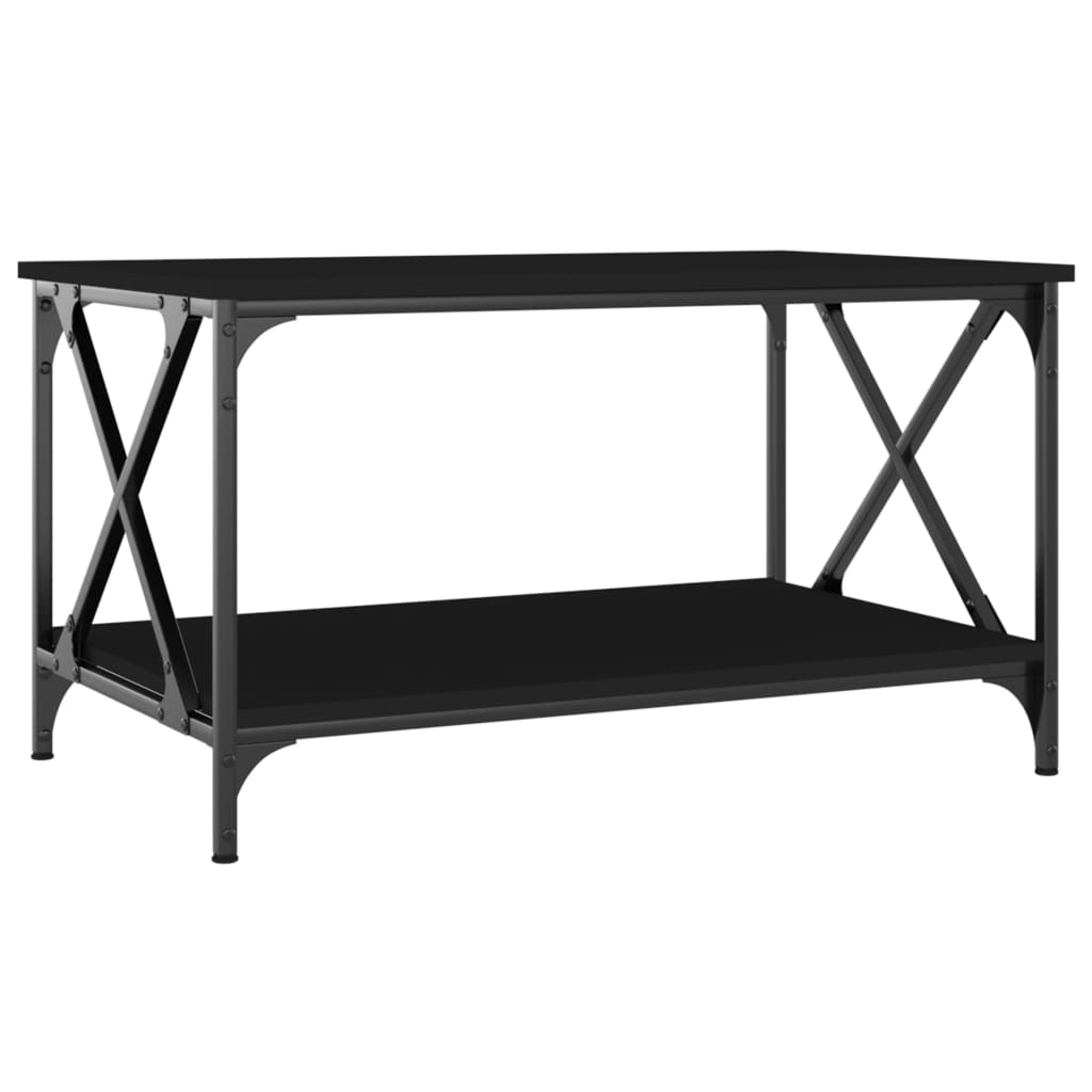 Coffee Table Engineered Wood And Iron