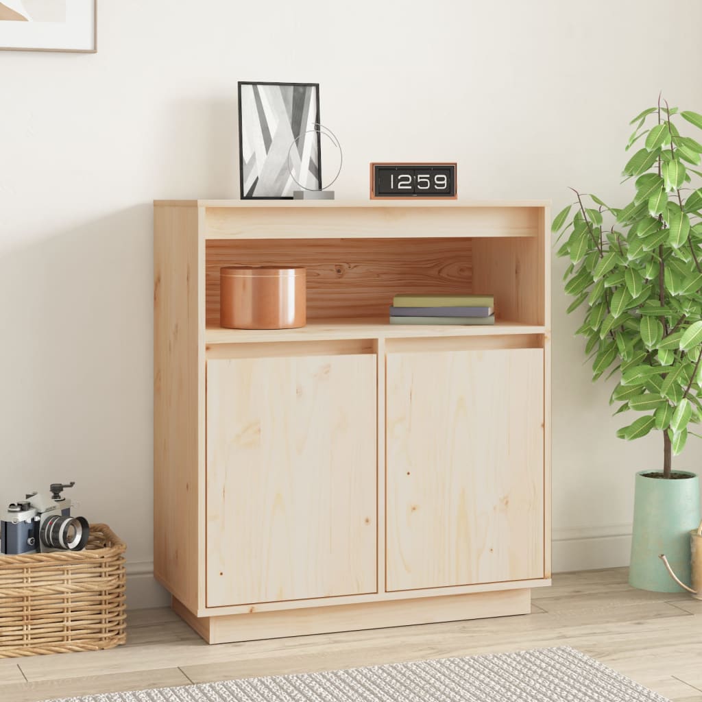 Sideboard 70X34X80 Cm Solid Wood Pine