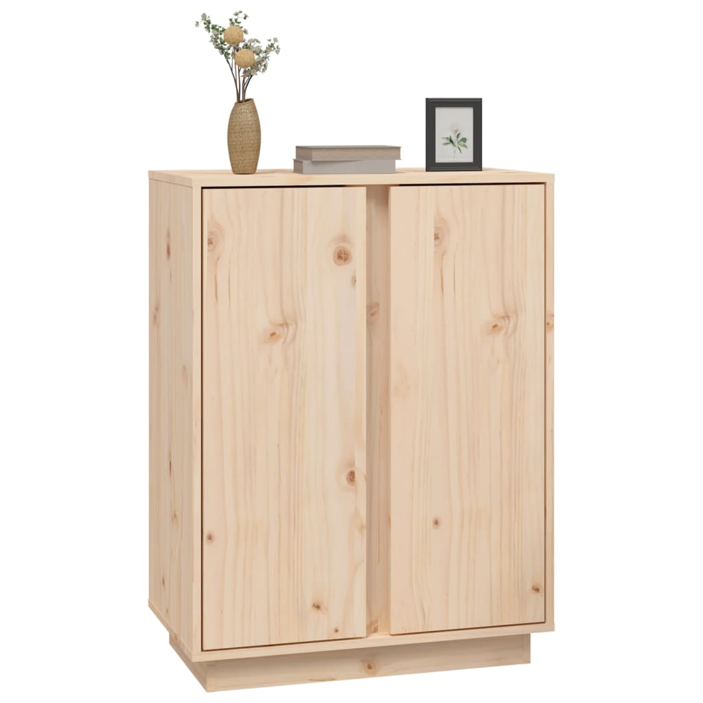 Sideboard 60X35X80 Cm Solid Wood Pine