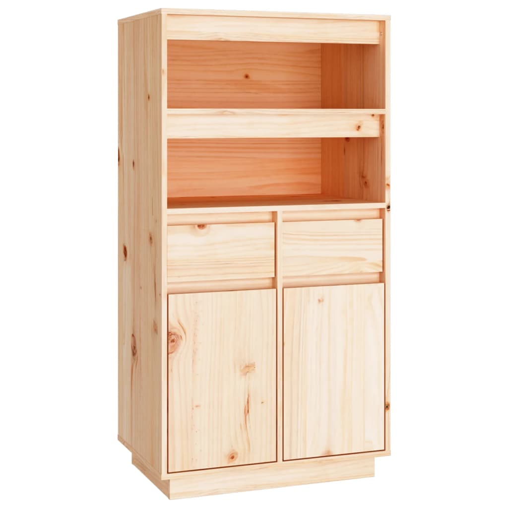 Highboard 60X40X6.5 Cm Solid Wood Pine