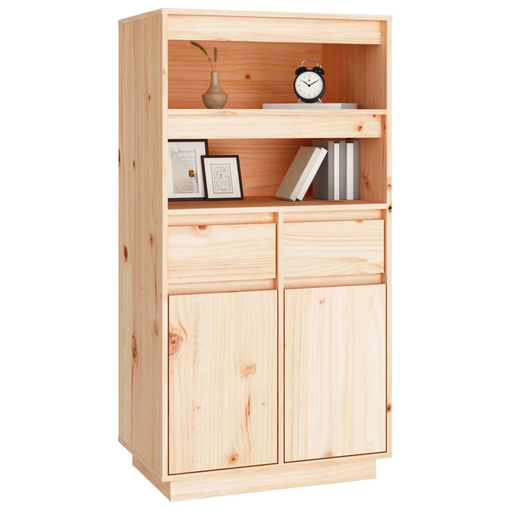 Highboard 60X40X6.5 Cm Solid Wood Pine