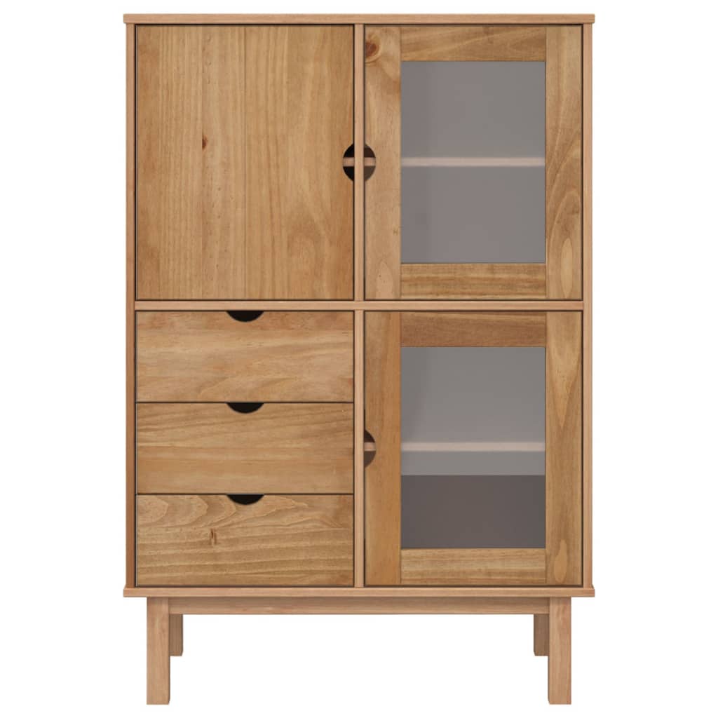 Highboard OTTA 85x43x125 cm Solid Wood Pine