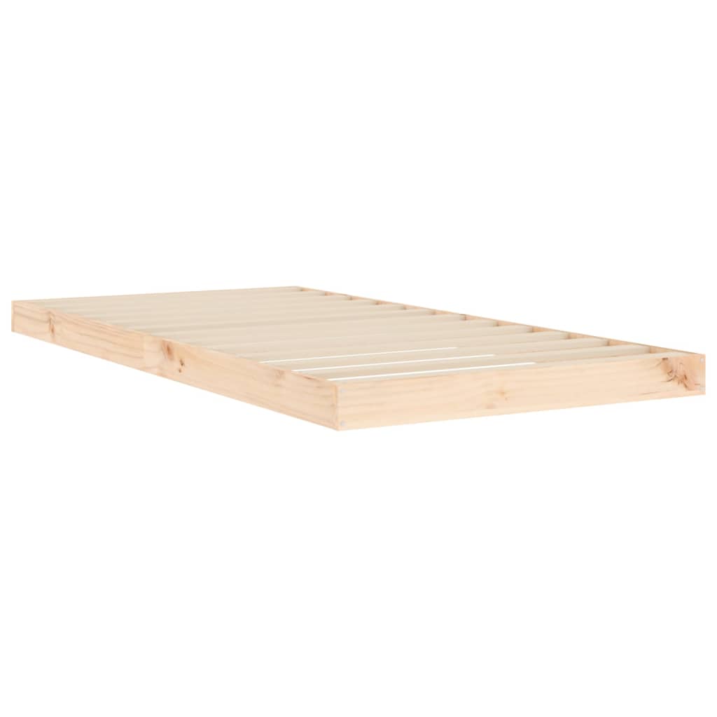 Bed Frame 92x187 cm Single Size Solid Wood Pine