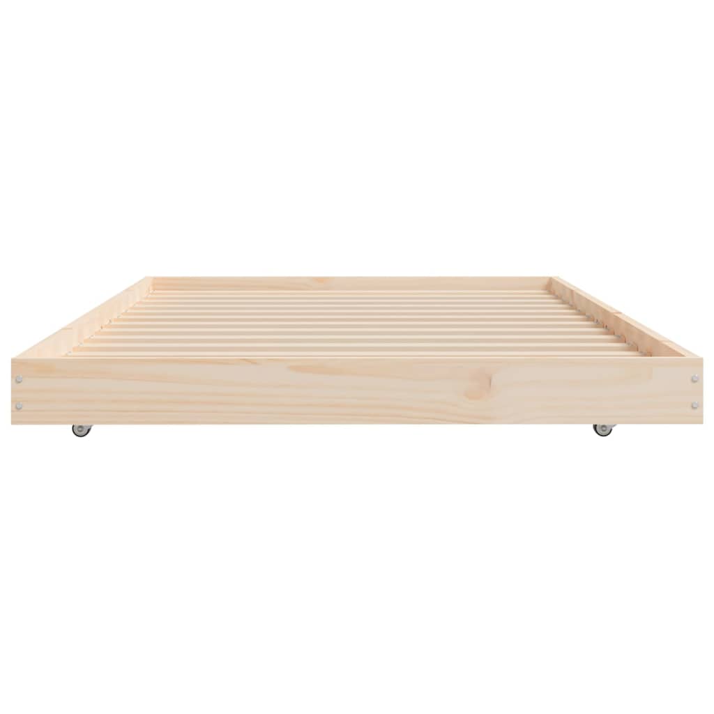 Bed Frame 92x187 cm Single Size Solid Wood Pine