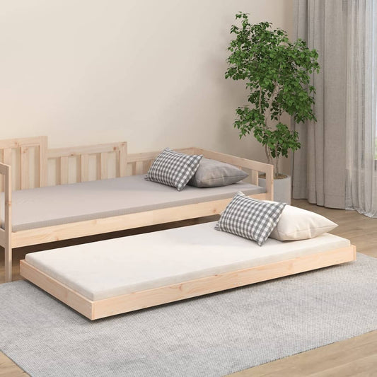 Bed Frame 92x187 cm Single Size Solid Wood Pine