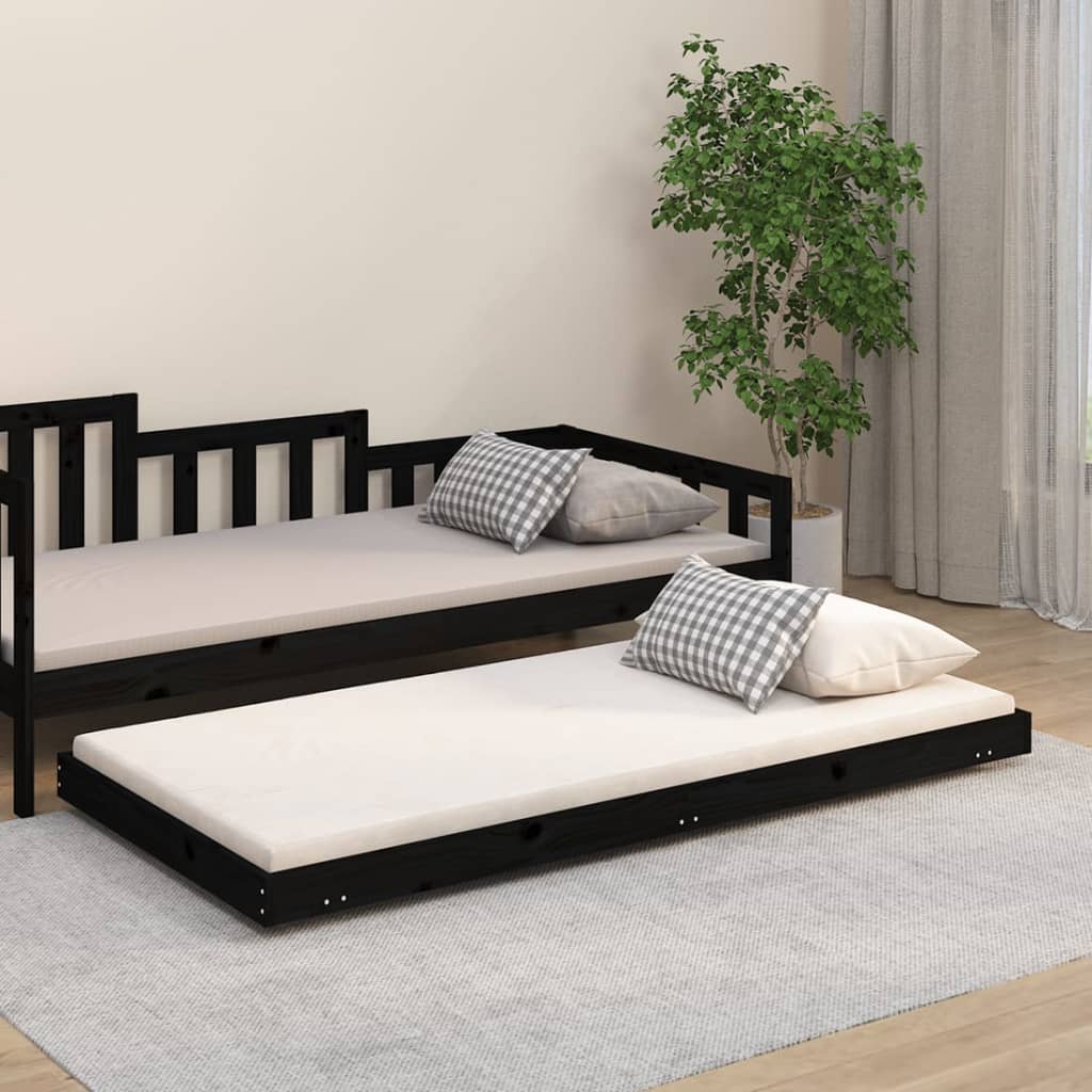 Bed Frame Honey Brown 92X187 Cm Solid Wood Pine Single Size