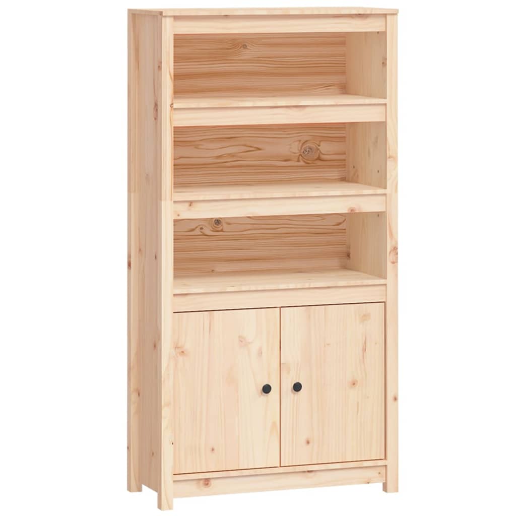 Highboard 80X35X54 Cm Solid Wood Pine