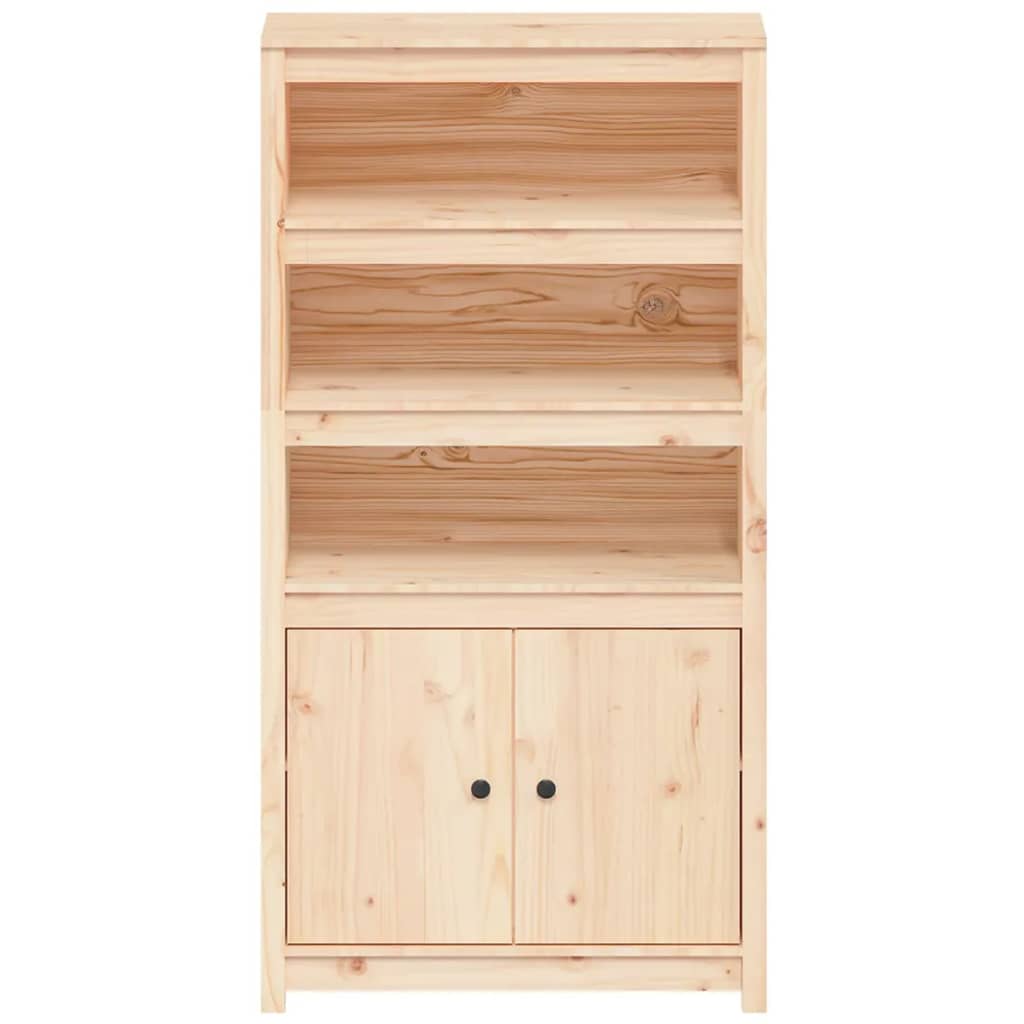 Highboard 80X35X54 Cm Solid Wood Pine