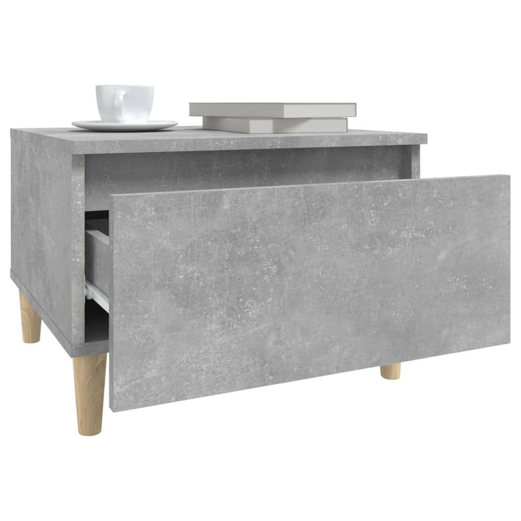 Side Tables 2 pcs Concrete Grey 50x46x35 cm Engineered Wood