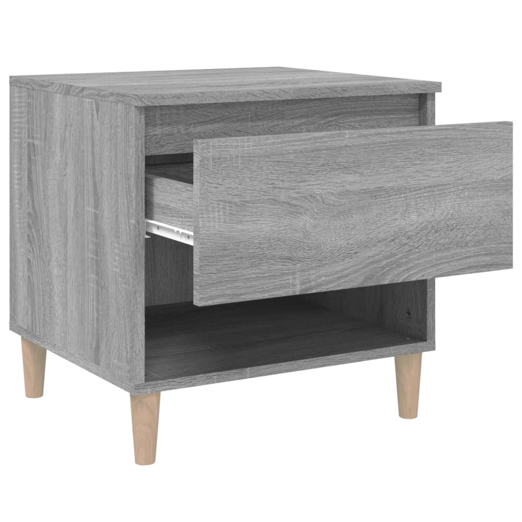 Bedside Table Grey Sonoma 50x46x50 cm Engineered Wood