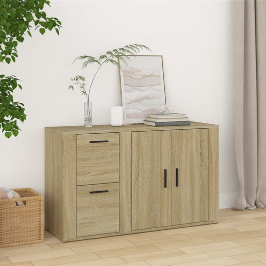 Sideboard Sonoma Oak 100X33X59.5 Cm Engineered Wood