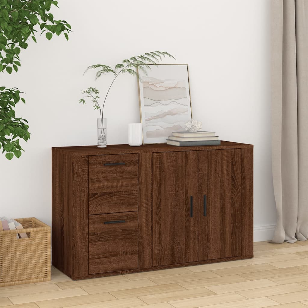 Sideboard Sonoma Oak 100X33X59.5 Cm Engineered Wood