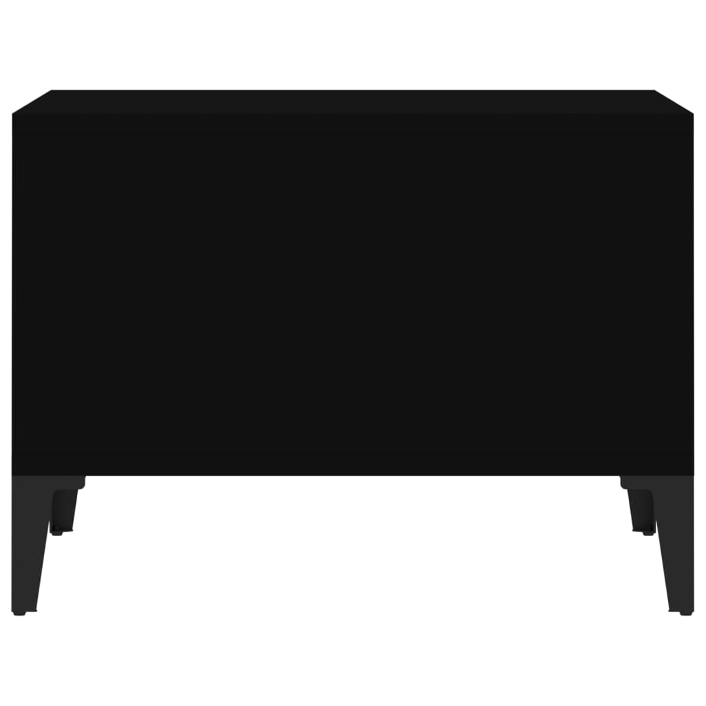 Coffee Table Black 60x50x36.5 cm Engineered Wood