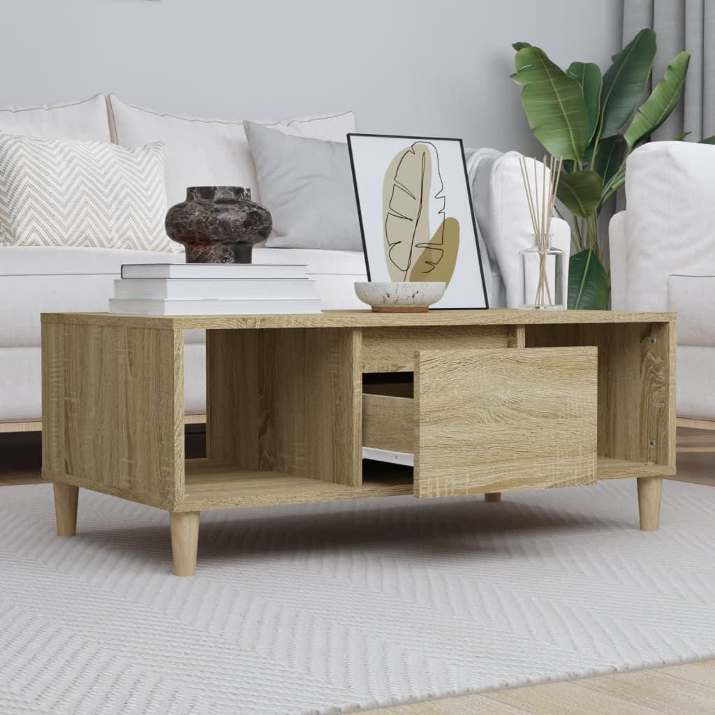 Coffee Table 90X50X36.5 Cm Engineered Wood