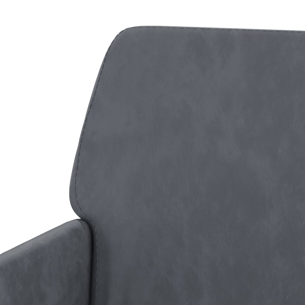 Bench Dark Grey 108x79x79 cm Velvet