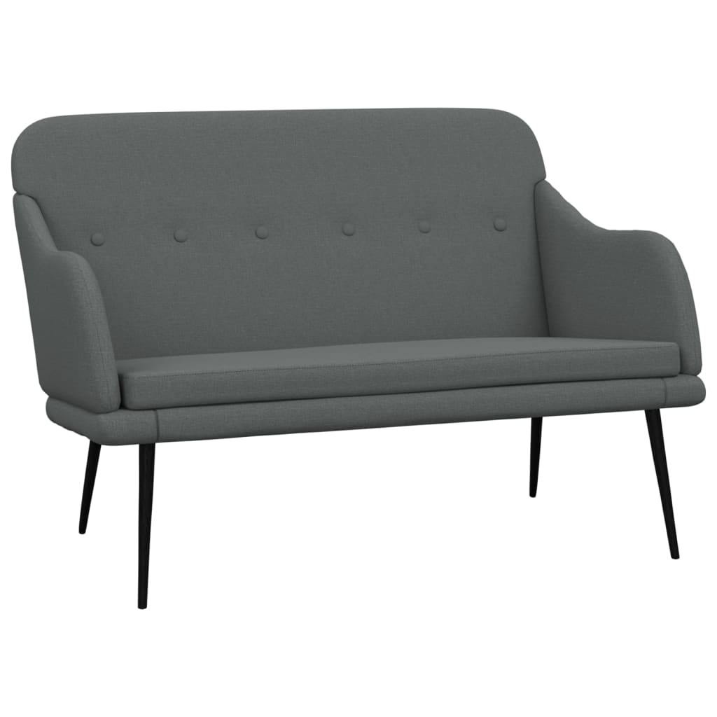 Bench Dark Grey 110x76x80 cm Fabric