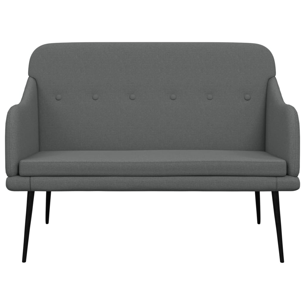 Bench Dark Grey 110x76x80 cm Fabric