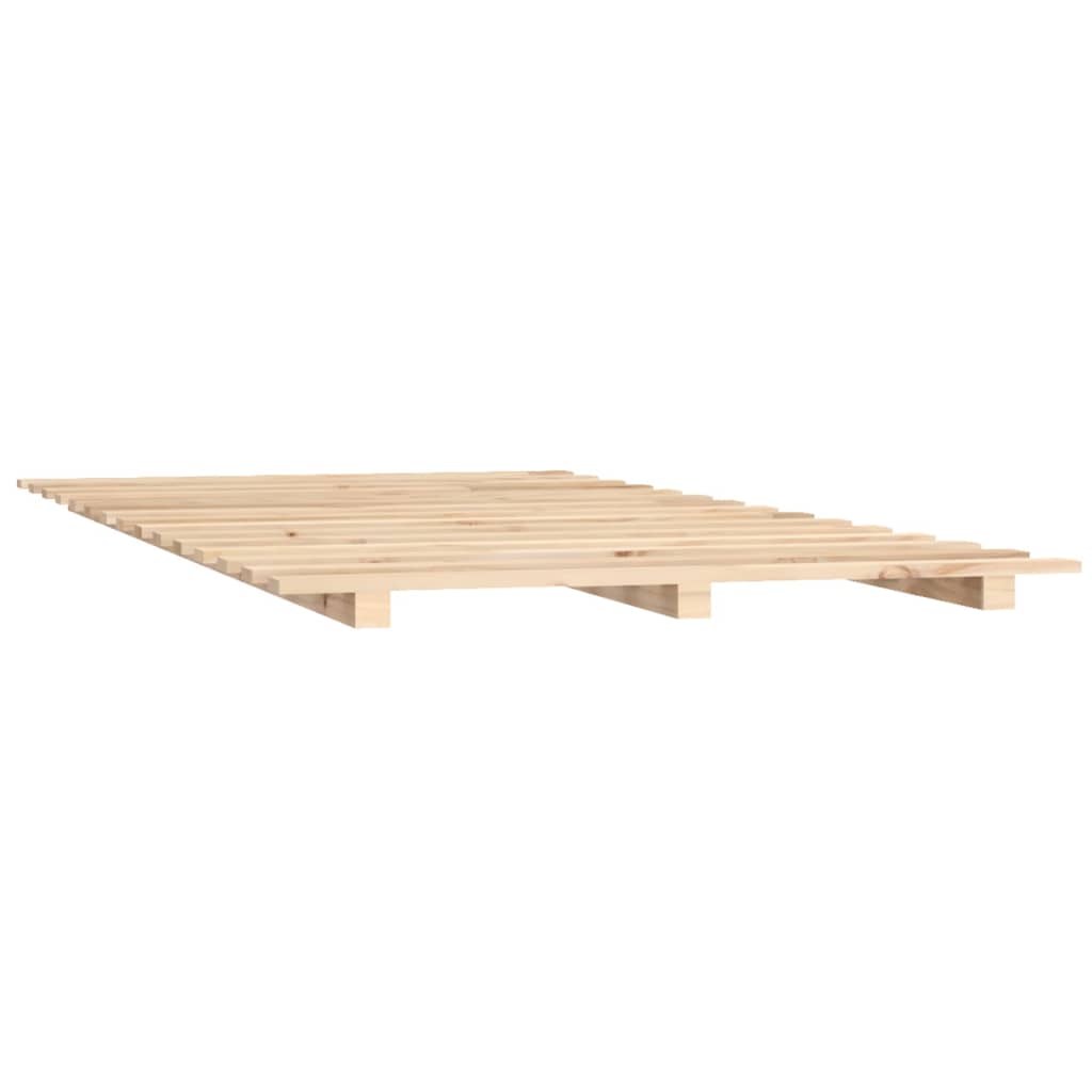 Bed Frame without Mattress 90x190 cm Solid Wood Pine