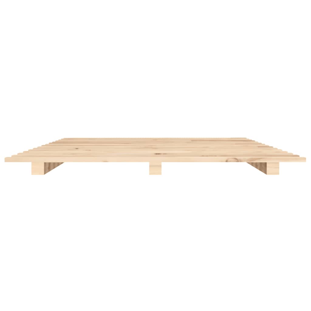 Bed Frame without Mattress 90x190 cm Solid Wood Pine