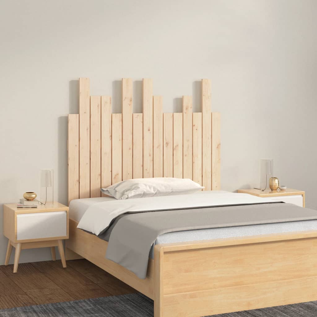 Wall Headboard 85X3X80 Cm Solid Wood Pine