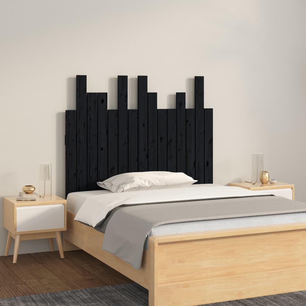 Wall Headboard 85X3X80 Cm Solid Wood Pine