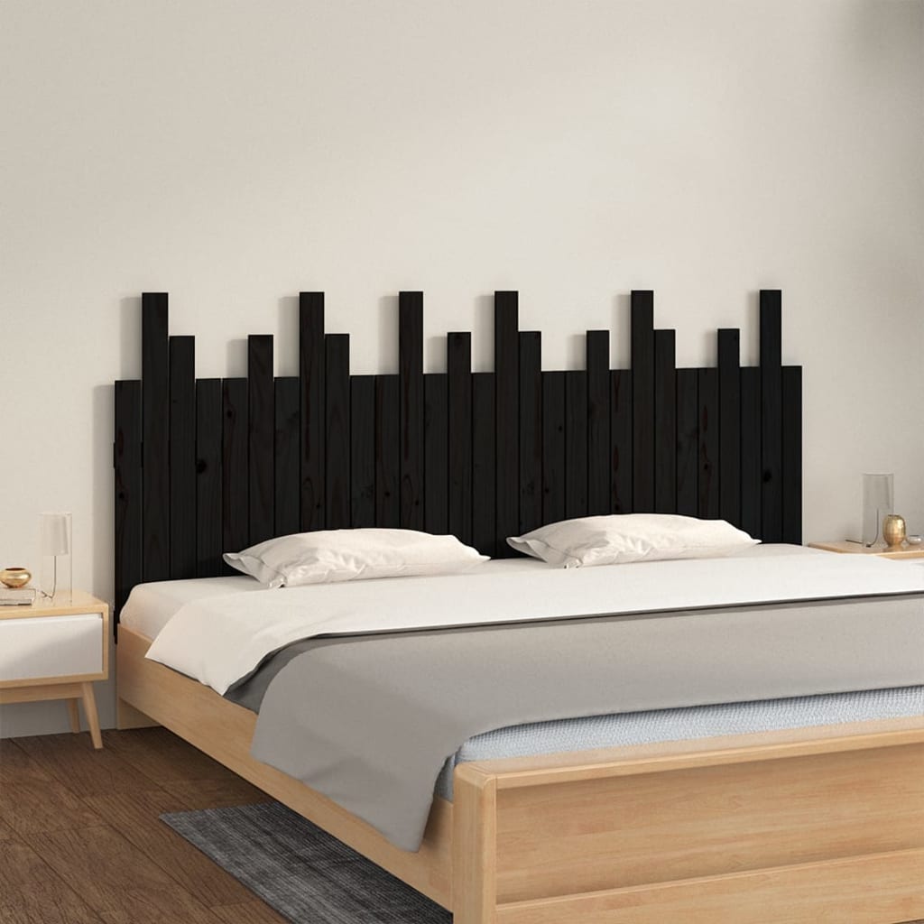 Wall Headboard 85X3X80 Cm Solid Wood Pine