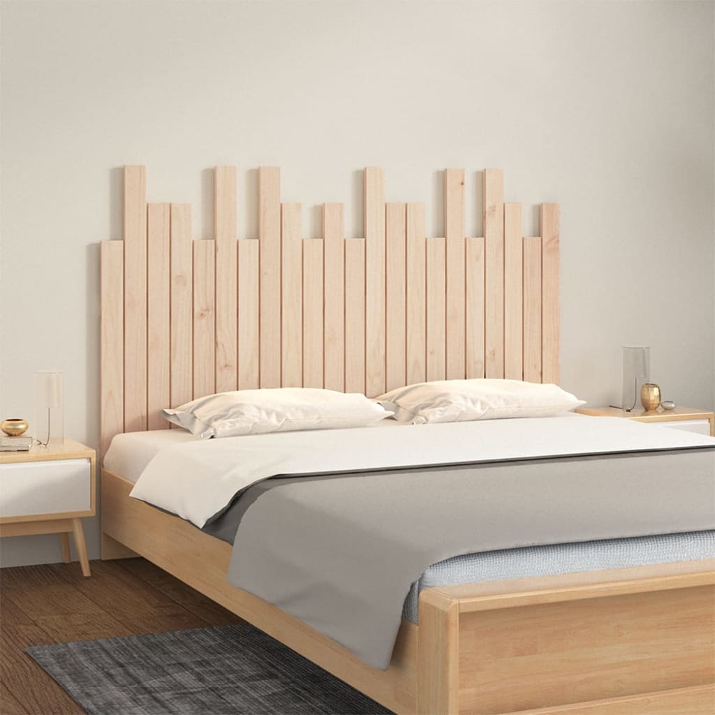 Wall Headboard 85X3X80 Cm Solid Wood Pine