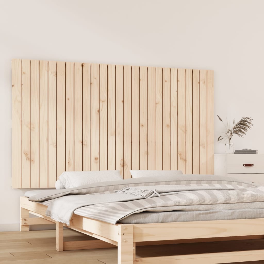 Wall Headboard 59.5X3X90 Cm Solid Wood Pine