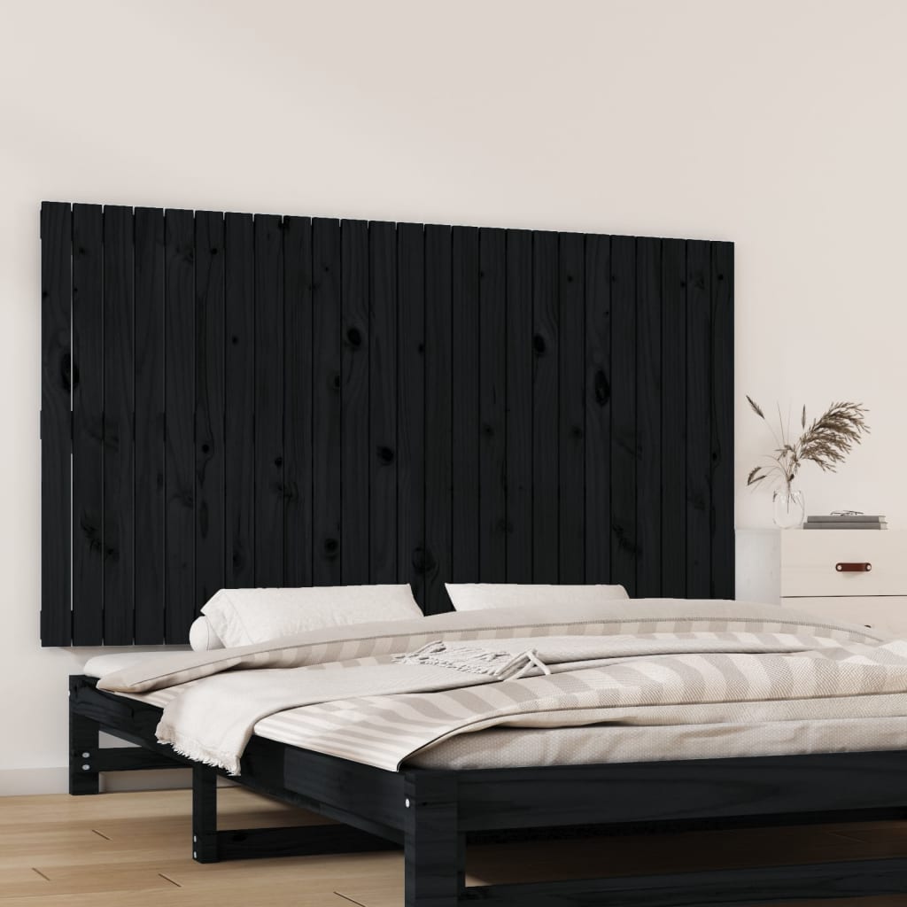 Wall Headboard 59.5X3X90 Cm Solid Wood Pine