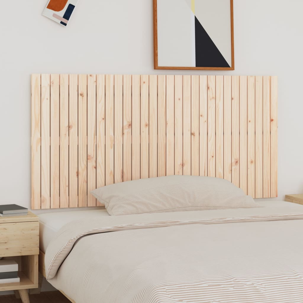 Wall Headboard 59.5X3X90 Cm Solid Wood Pine