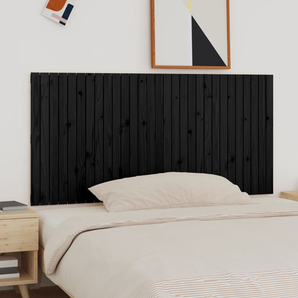 Wall Headboard 59.5X3X90 Cm Solid Wood Pine