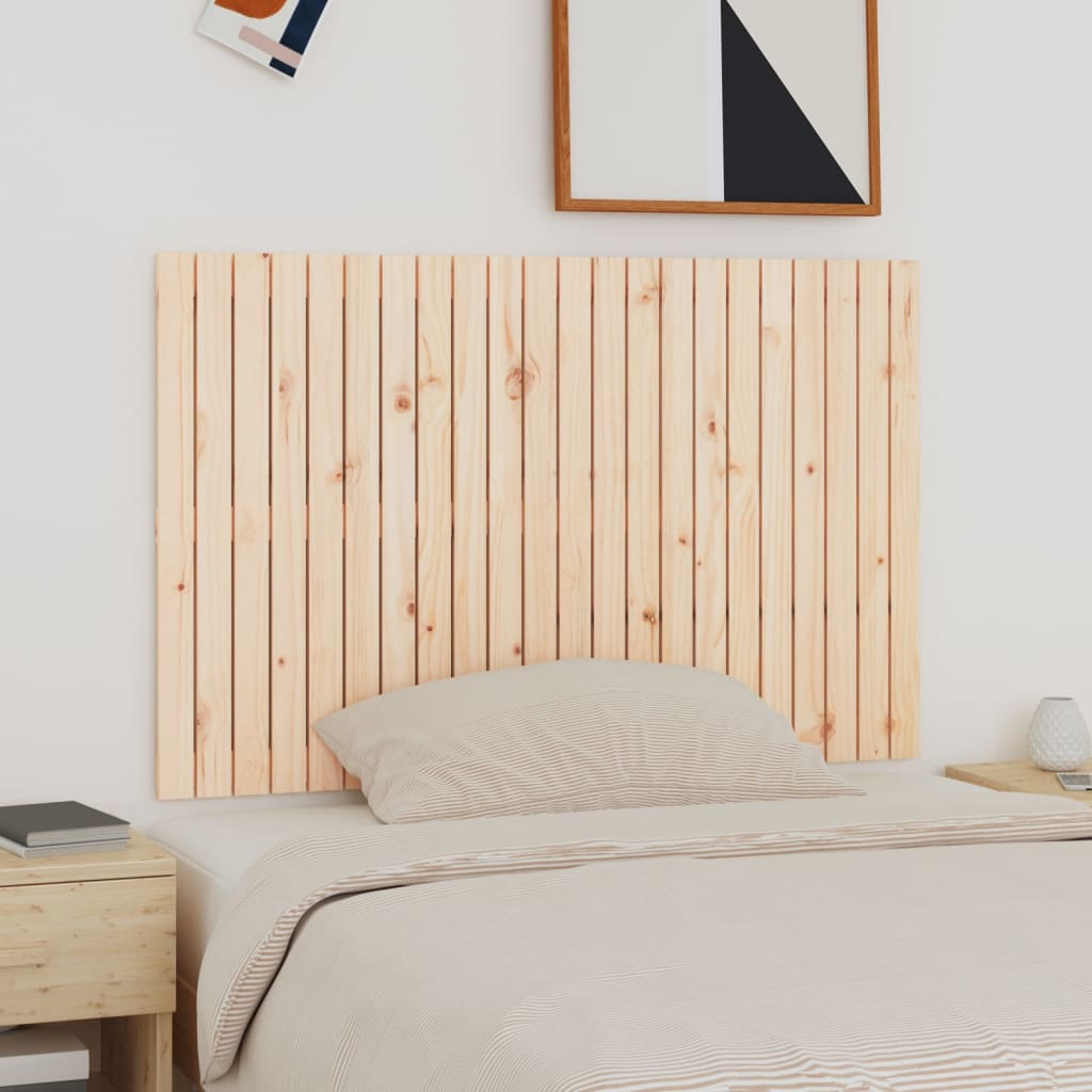 Wall Headboard 59.5X3X90 Cm Solid Wood Pine