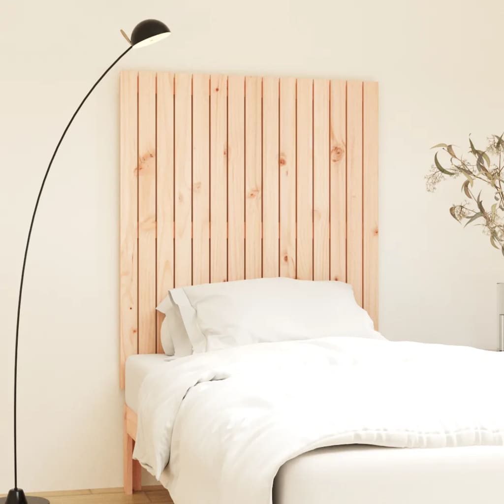 Wall Headboard 59.5X3X90 Cm Solid Wood Pine