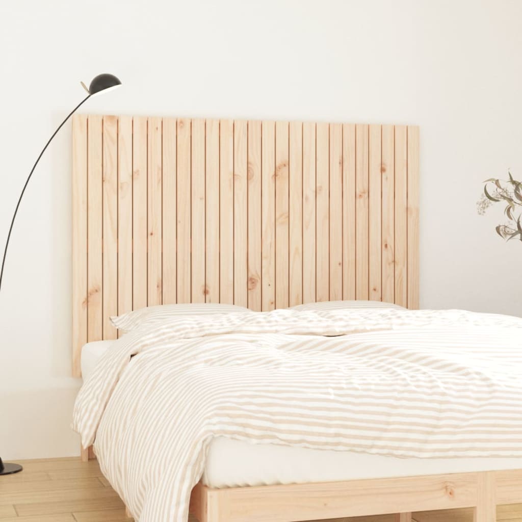 Wall Headboard 59.5X3X90 Cm Solid Wood Pine