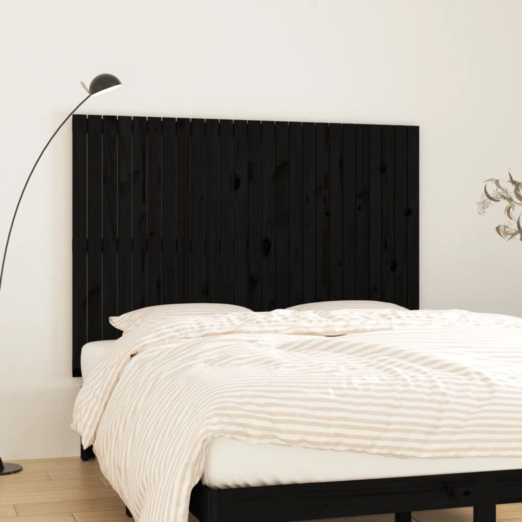 Wall Headboard 59.5X3X90 Cm Solid Wood Pine